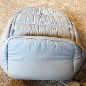 New lululemon athletica Grey Quilted Backpack